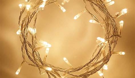 Guirlande A Led Lumineuse Intérieure 100 LED Blanc Chaud, 8m
