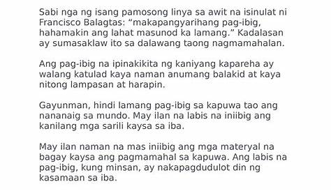 Halimbawa Ng Maikling Kwento Tungkol Sa Pag Ibig Sa Pamilya Sakahala