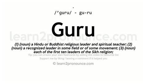 Guru Meaning - YouTube