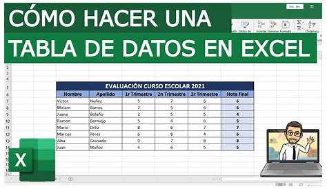 Tablas de datos en Excel - Ejemplos para aprender