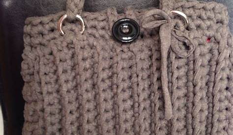 Körbchen häkeln aus Textilgarn - einfach und kostenlos aus einem alten
