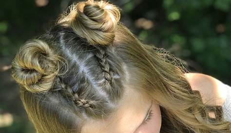 Hair Style With Two Braids In The Front Pin On spiration 2020