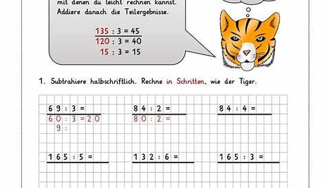 Schon Halbschriftlich Dividieren Mit Rest