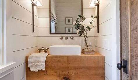 shiplap-powder-bath | Half bathroom decor, Half bathroom design ideas