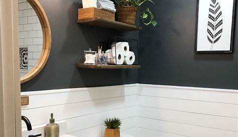 Small Half Bath Wallpaper Makeover Photos | Apartment Therapy