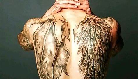 50+ Best Wing Tattoos For Guys (2019) - Angel, Demonic, Cross, Heart