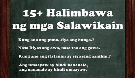 5 Halimbawa Ng Salawikain 15 Images - Kahulugan Ng Salawikain At Mga