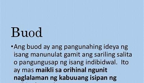 Halimbawa NG Buod at Sintesis PDF | PDF