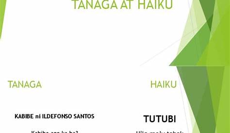 Mga Halimbawa Ng Tankahaiku At Tanaga Otosection - Mobile Legends