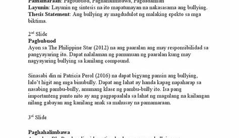 Mga Halimbawa Ng Sintesis O Buod - dehalimba