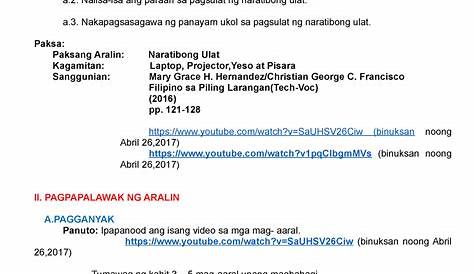 Halimbawa Ng Naratibong Ulat Tagalog - Lyssa Belieber Blog