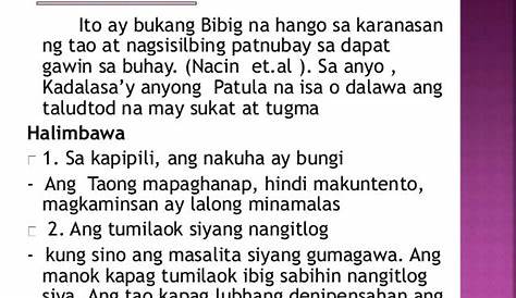 Mga Halimbawa Ng Kasabihan Na May Kahulugan - Mobile Legends