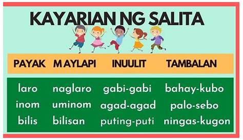 Kayarian Ng Salita NOTES