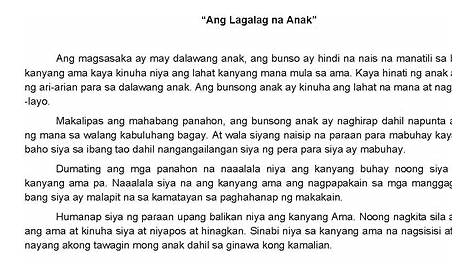 Halimbawa ng Maikling Kwento na Pambata - Philippines Short Story About