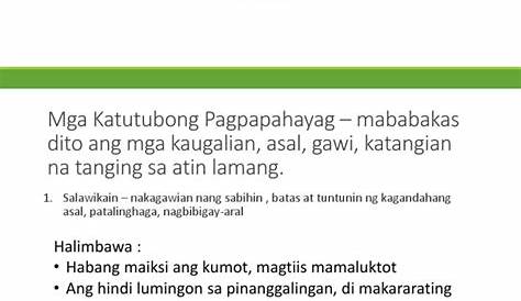 Filipino 8 Modyul 2: Matatalinghagang Pahayag at Eupemistiko o Masining