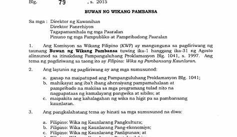 Halimbawa Ng Memorandum Para Sa Pagpupulong Sa Barangay