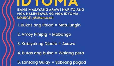 halimbawa ng idyoma - philippin news collections