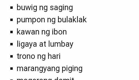 Ano ang mga kolokasyon ng salitang ligaya? - Brainly.ph