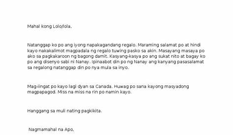 halimbawa ng liham - philippin news collections
