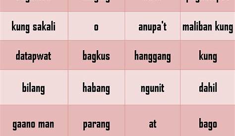 Ibig Sabihin Ng Salitang Pang Ugnay - Patag Cacag