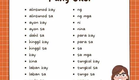 Mga Pang-ugnay (Pangatnig, Pang-angkop, at Pang-ukol)