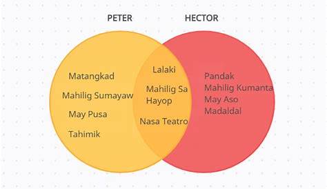 Halimbawa Ng Venn Diagram Tagalog - IMAGESEE