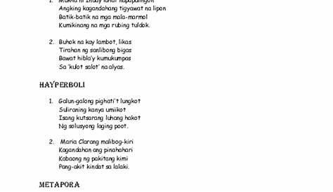 Mga Halimbawa Ng Tayutay Na Pagtutulad In 9 Pages Powerpoint - Mobile