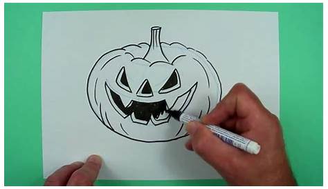 Halloween Kürbis malen mit Spectra Ad Markern - Schritt für Schritt