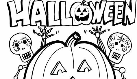 Malvorlage 01 Halloween - Kostenlose Ausmalbilder Zum Ausdrucken - Bild