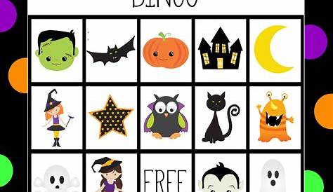 Halloween Bingo Printable Pdf