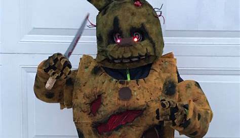 The Halloween Springtrap costume that I made for my son | Веселые мемы
