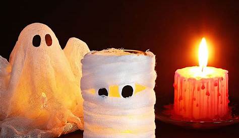 Halloween Deko einfach selber basteln: Schnelle Mumienlichter - Judetta