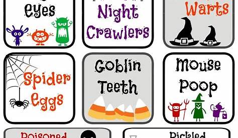 15 Best Halloween Food Labels Free Printable PDF for Free at Printablee