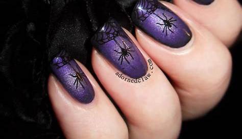 Charming Your Halloween With Dark Purple Nails