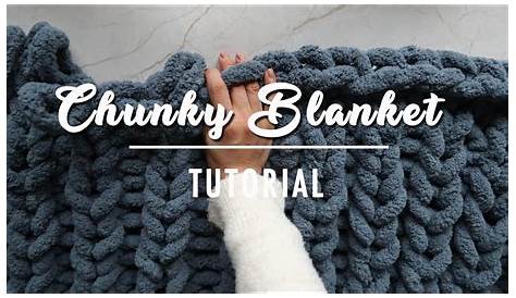 How to Make a Chunky Knit Blanket Quick and Easy HandKnit Tutorial