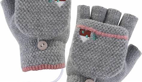 JIAHFR Handschuhe Kinder ohne Finger warme Handschuhe aus Plüsch für