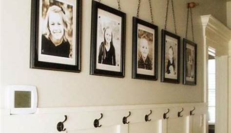 Creative ideas to hang pictures with ribbon Repurpose picture frames