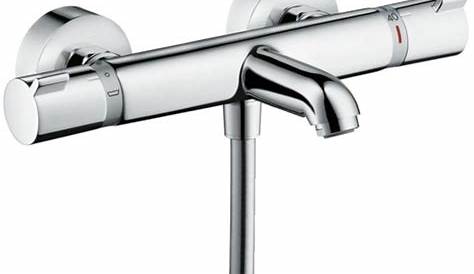 Hansgrohe Thermostatic Bath Shower Mixer Taps Deck Mounted Ecostat Chrome Comfort Exposed