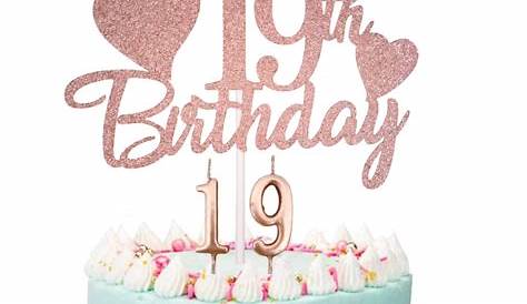 Happy 19th Birthday SVG Cut File Cake Topper Svg Cricut - Etsy UK