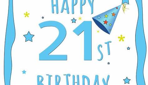 Happy 21st Birthday Graphics - Cliparts.co