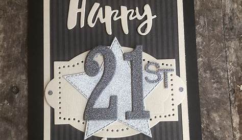 21st Birthday Birthday Card - `Happy 21st Birthday` - Male Design