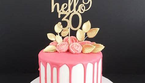 Hello 30 Glitter Cake Topper Any Age Cake Topper 30th - Etsy Canada