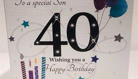 Buy 40th Birthday Card - Son Now You're 40 for GBP 1.29 | Card Factory UK