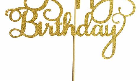 Happy Birthday Cake Topper transparent PNG - StickPNG