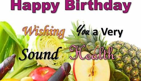 Happy birthday! Wishing you good health and happiness in life