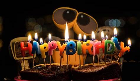 Download wallpapers Happy Birthday, 4k, candles, Birthday cake