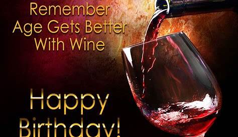 Birthday Wishes Funny Happy Birthday Wine Images - Draw-o
