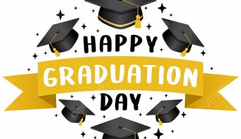 Premium Vector | Editable text happy graduation day of students