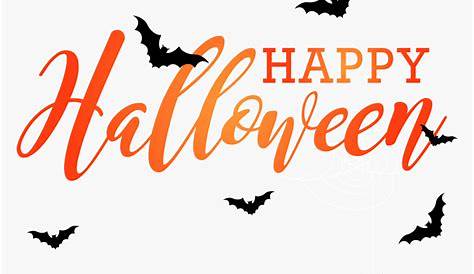 It Halloween costume Banner Clip art - Happy Halloween Text PNG Image