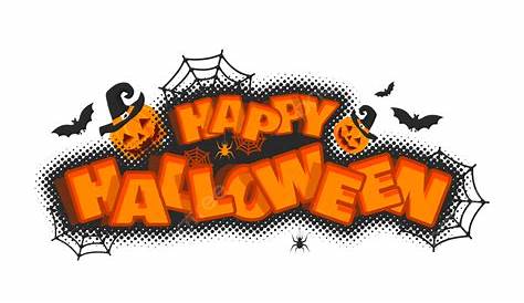 Happy Halloween text transparent background - Free stock photos, images